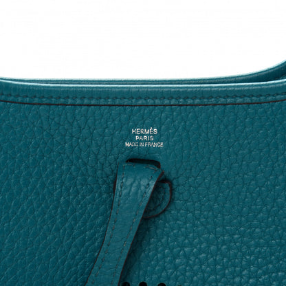 Hermes Taurillon Clemence Evelyne TPM Bleu Izmir 7 of 13