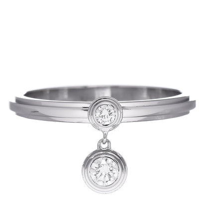 Cartier 18K White Gold Diamond D'Amour Heart Ring 50 5.25 1 of 5