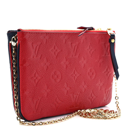 Louis Vuitton Empreinte Double Zip Pochette Marine Rouge 3 of 9