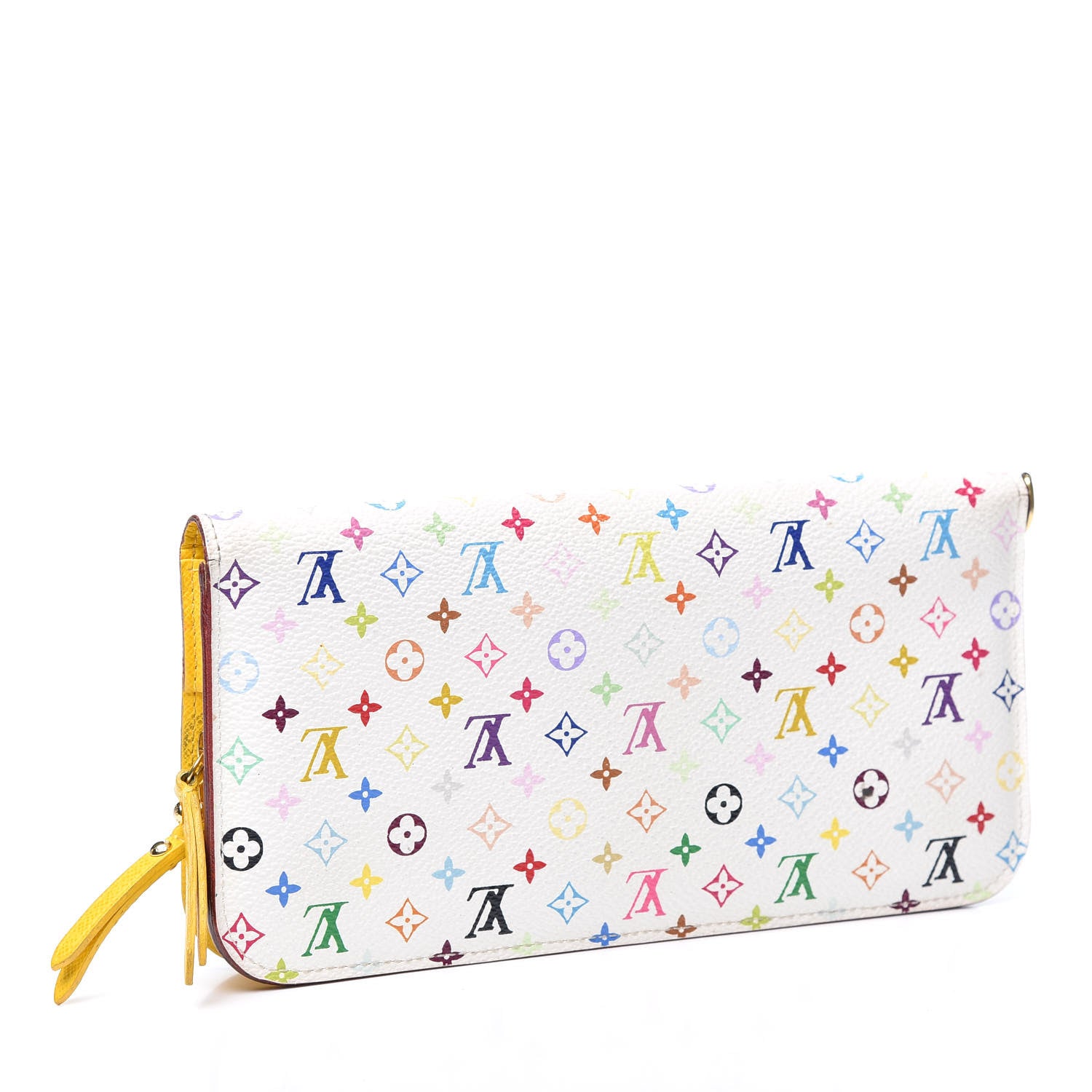 Louis Vuitton Monogram Multicolor Insolite Wallet White Citron 2 of 12