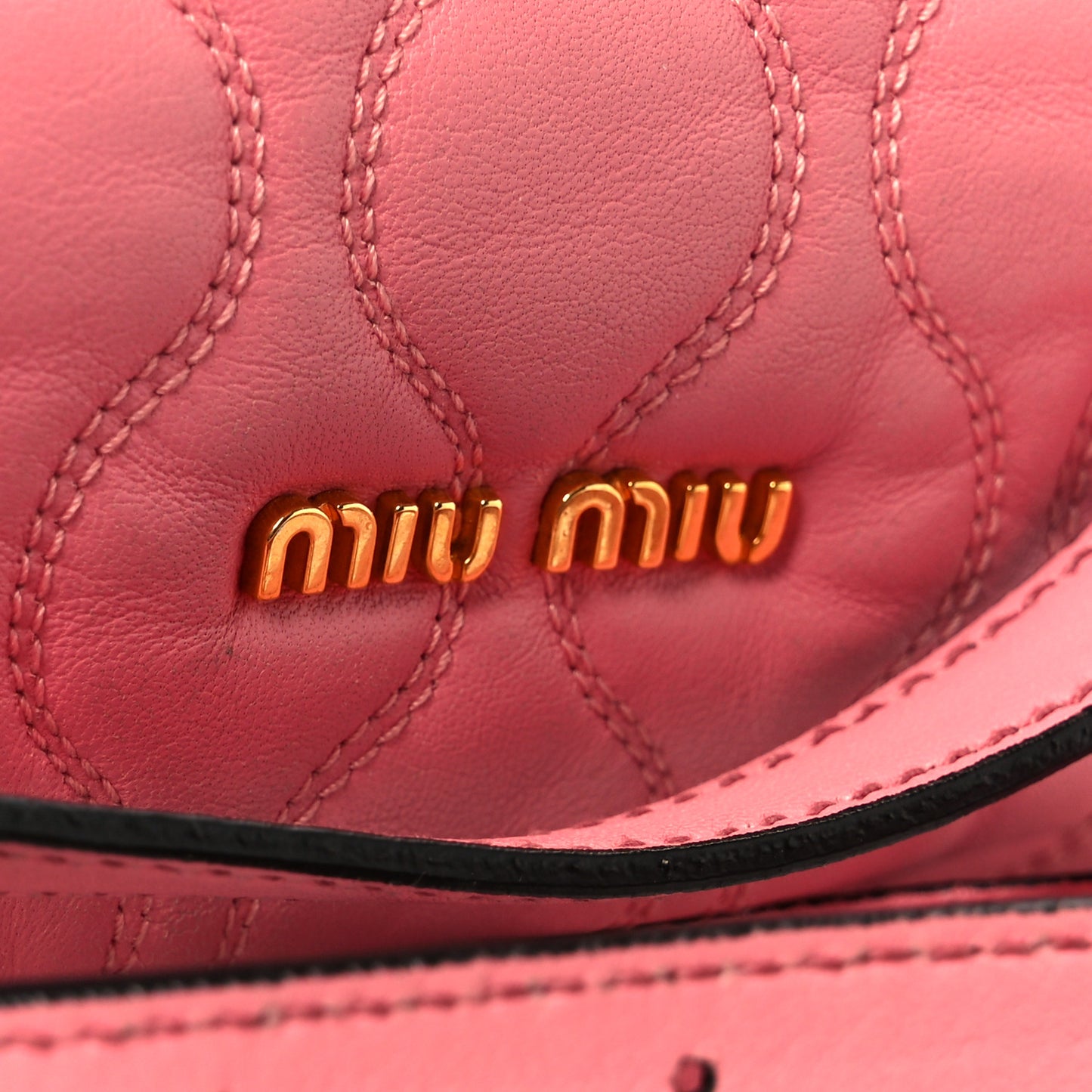 Nappa Padded Top Handle Bag Geranio