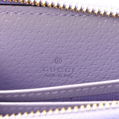 Gucci Monogram Jumbo GG Textured Dollar Calfskin Ophidia Key Card Case Beige Lapis 6 of 7