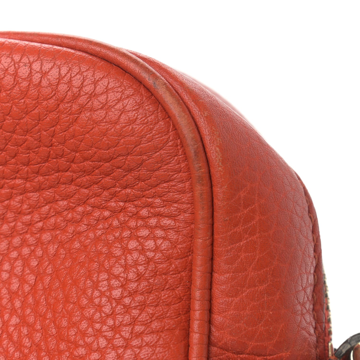 Gucci Pebbled Calfskin Small Soho Disco Bag Sun Orange 12 of 19