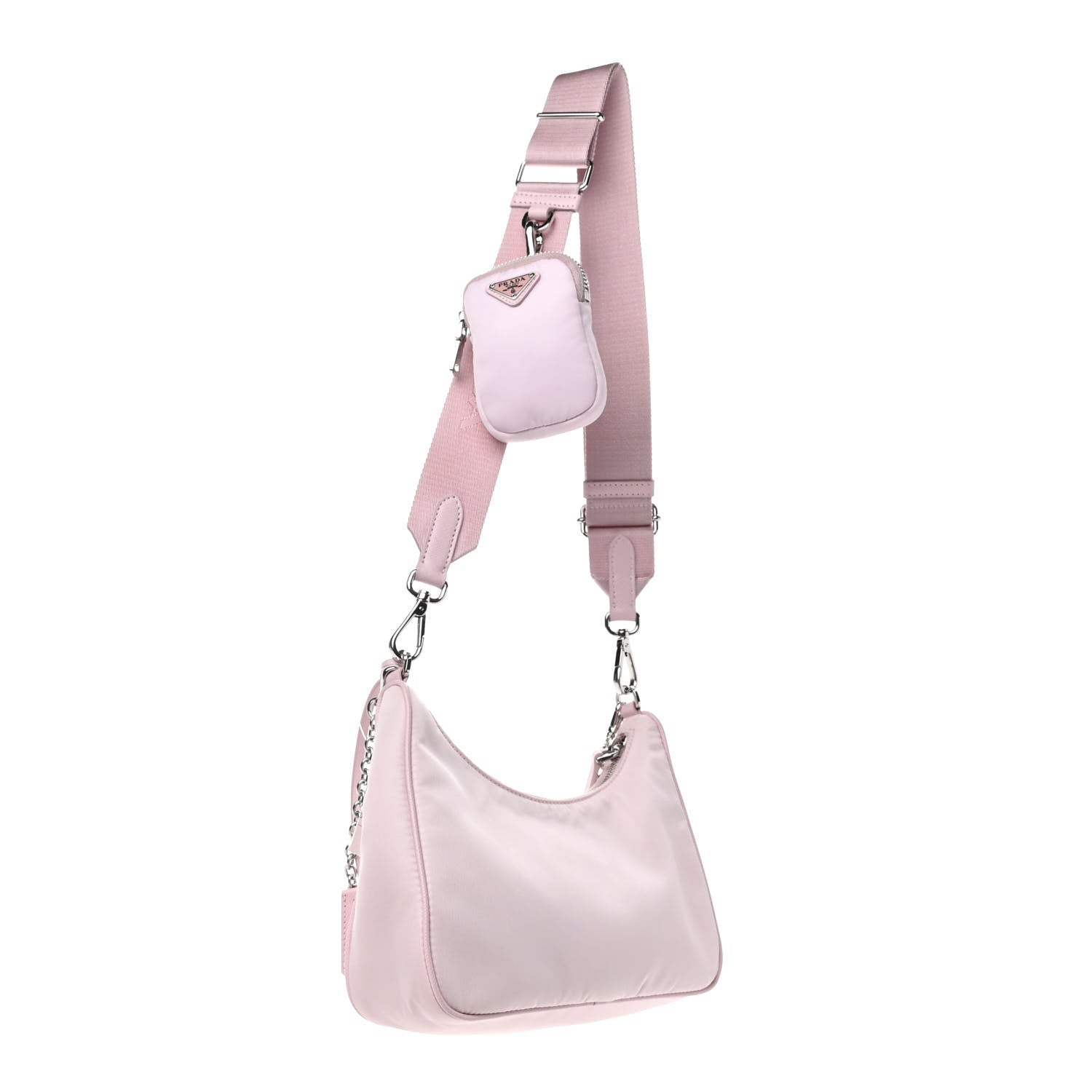 Prada Nylon Re-Edition 2005 Shoulder Bag Alabastro 3 of 11
