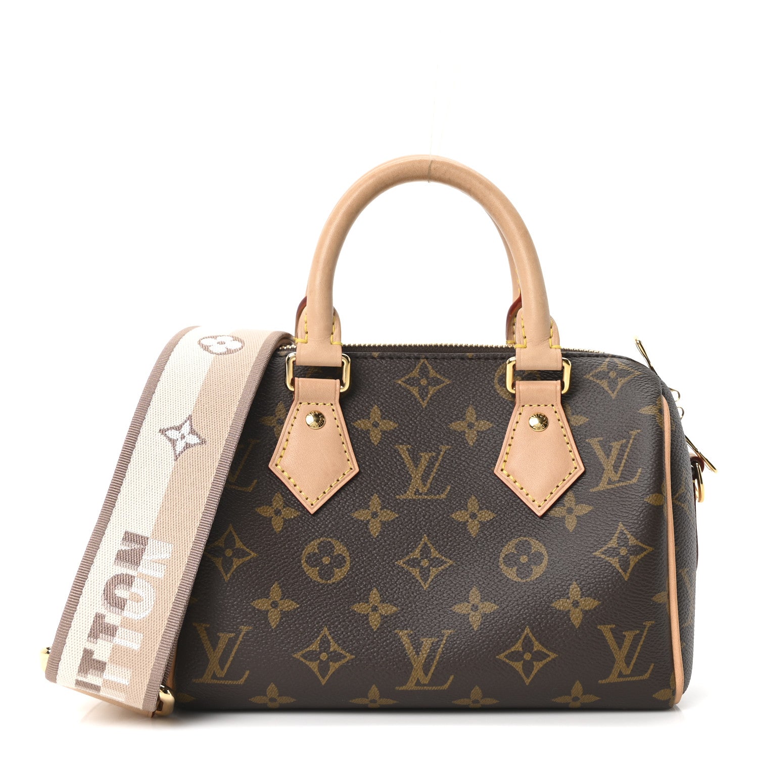 Louis Vuitton Monogram Speedy Bandouliere 20 Beige 1 of 9