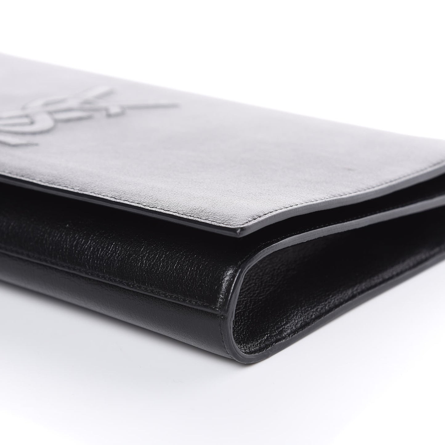 Calfskin Monogram Large Belle De Jour Clutch Black