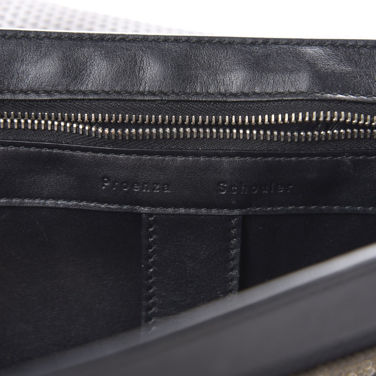Lambskin Perforated Medium PS1 Satchel Black