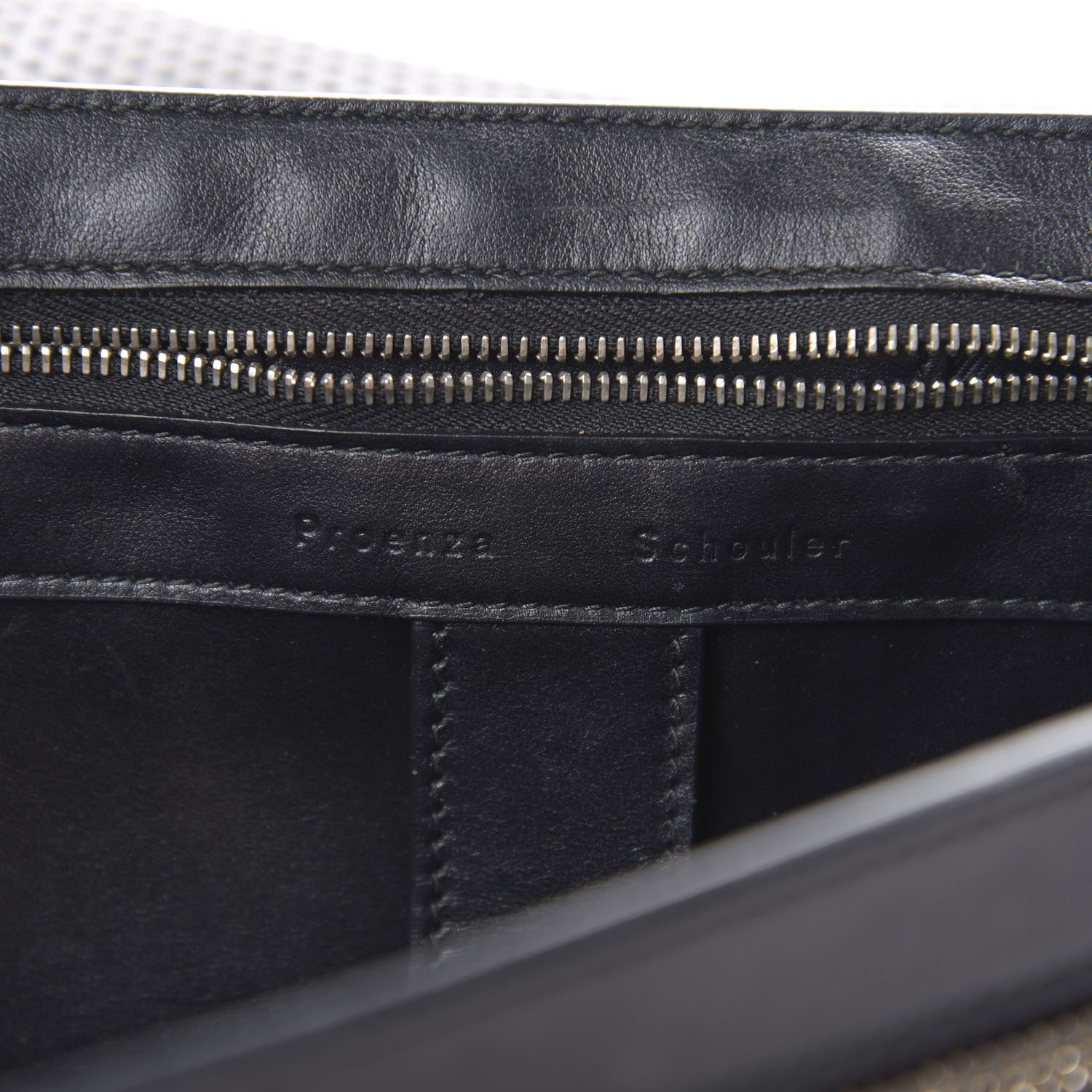 Proenza Schouler Lambskin Perforated Medium PS1 Satchel Black 7 of 14