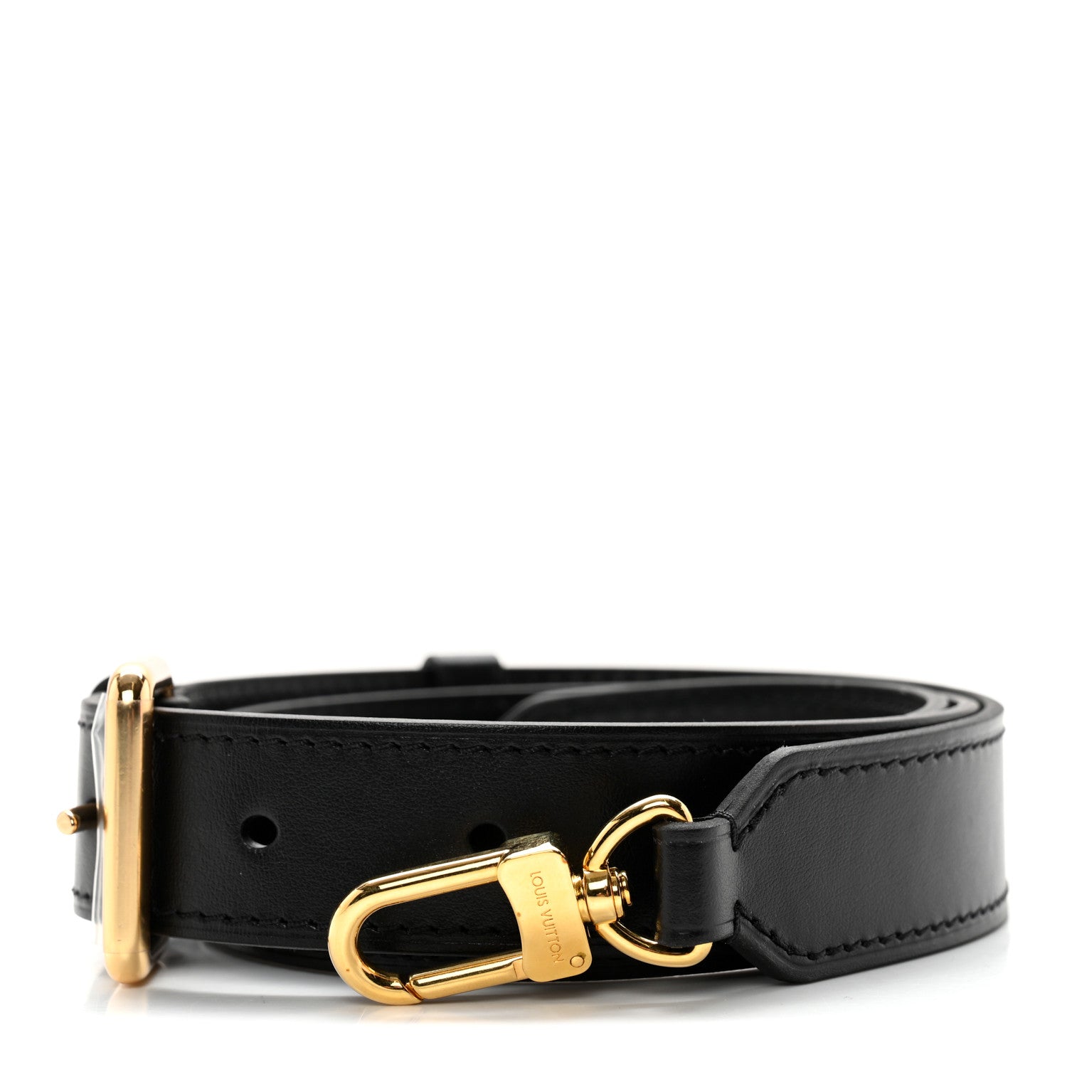 Louis Vuitton Calfskin Odeon PM Adjustable Shoulder Strap Black 1 of 8
