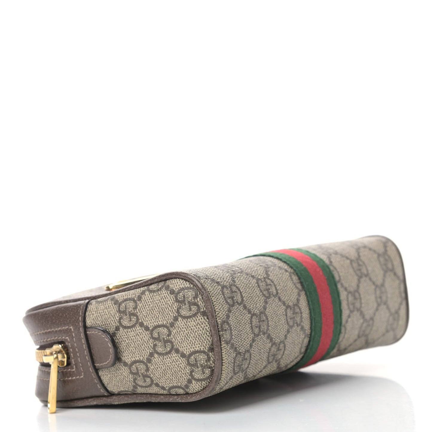 GG Supreme Monogram Web Small Ophidia Belt Bag 75 30 Dark Brown