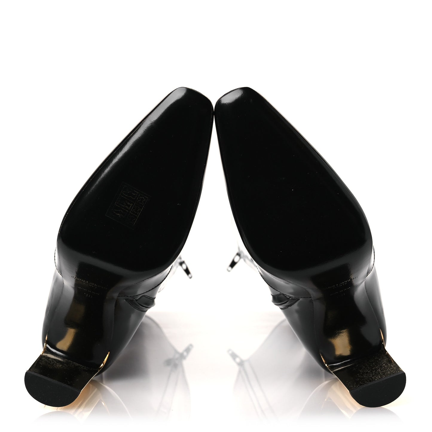 Glazed Calfskin Auteuil 105mm Zip Boots 38 Black