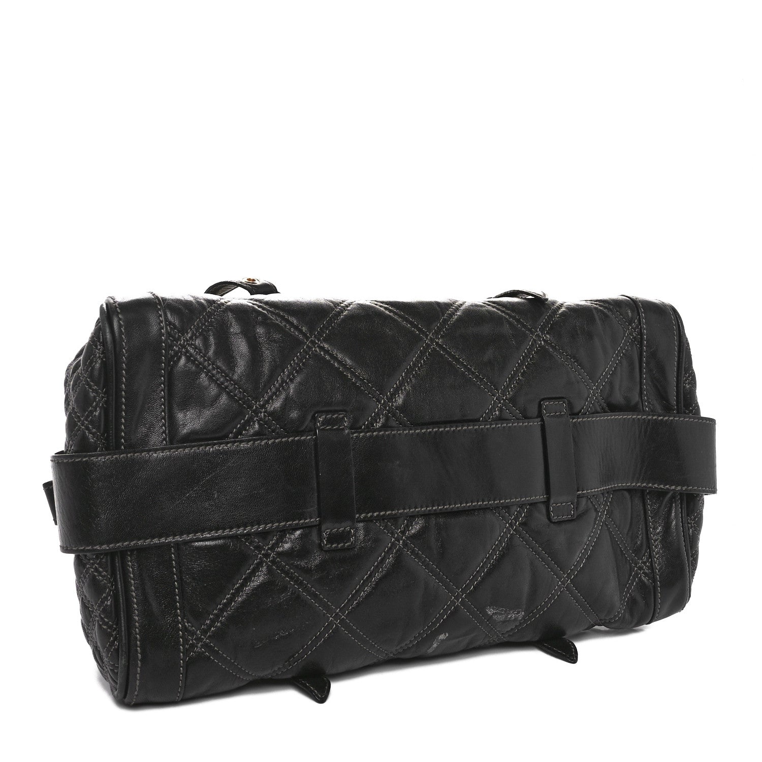 Marc Jacobs Lacquered Lambskin Quilted Satchel Black 4 of 11