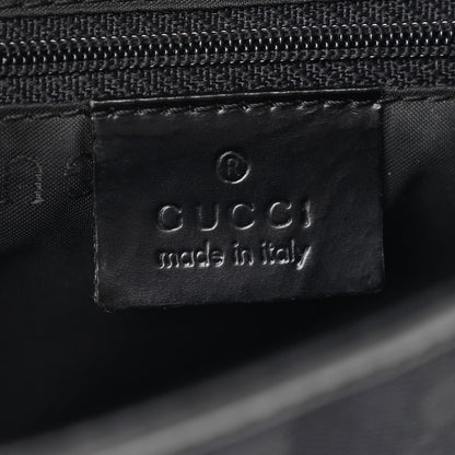 Gucci Monogram Calfskin Small Jackie O Hobo Black 6 of 13