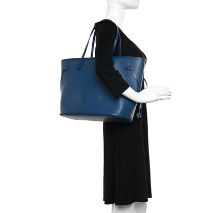 Louis Vuitton Epi Neverfull MM Indigo 2 of 11