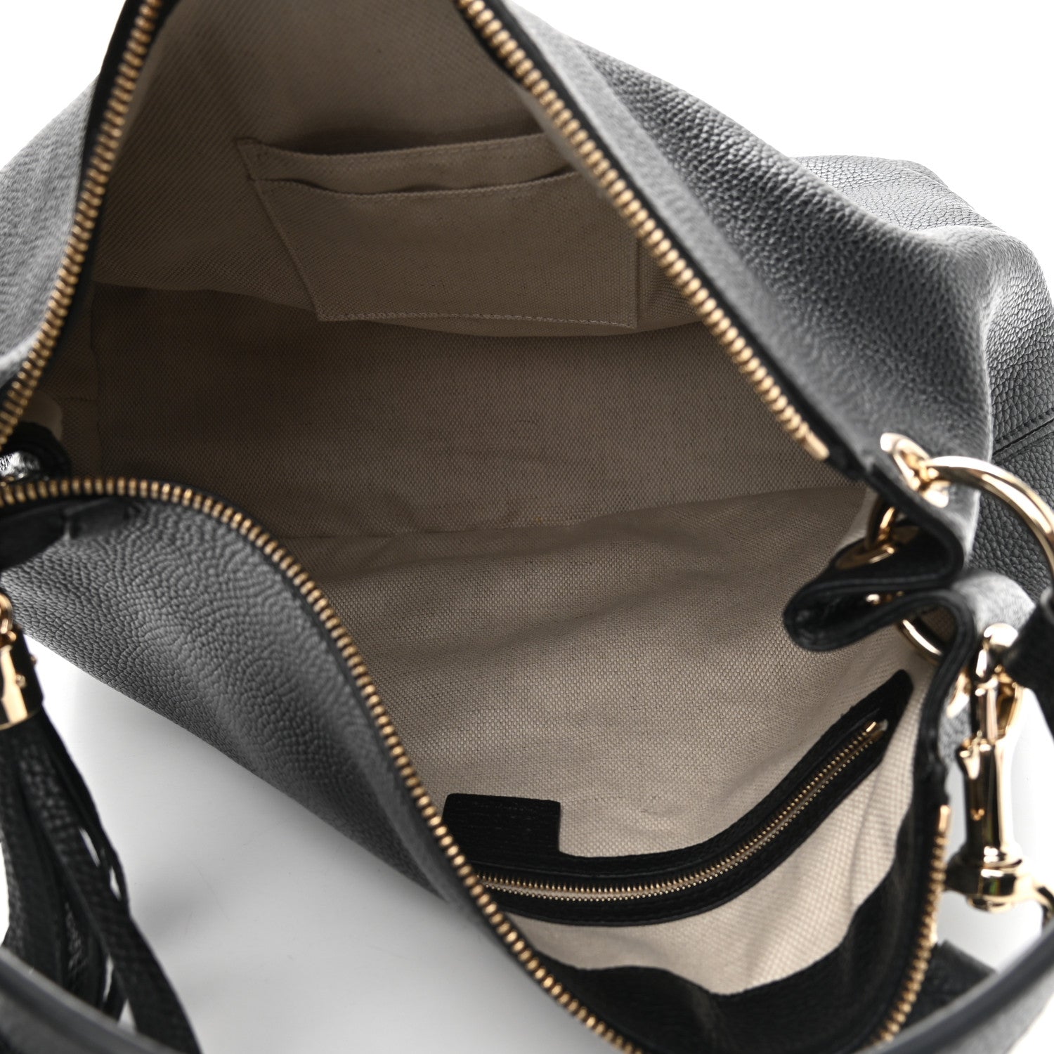 Gucci Pebbled Calfskin Large Soho Hobo Black 5 of 9