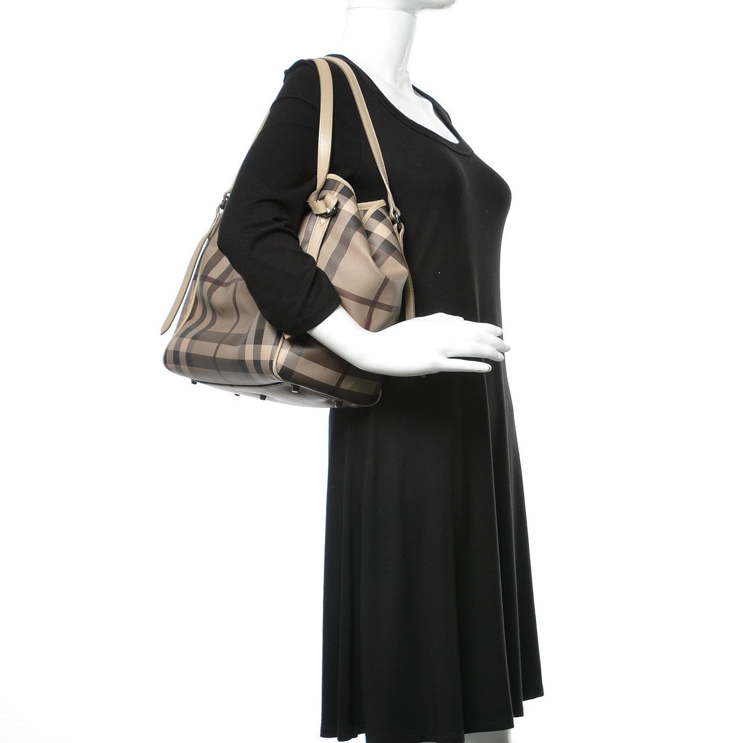 Smoked Check Small Canterbury Tote Trench