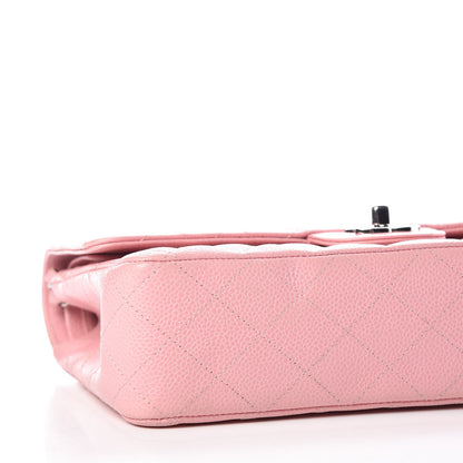 Chanel Caviar Quilted Medium Double Flap Pink 9 of 19