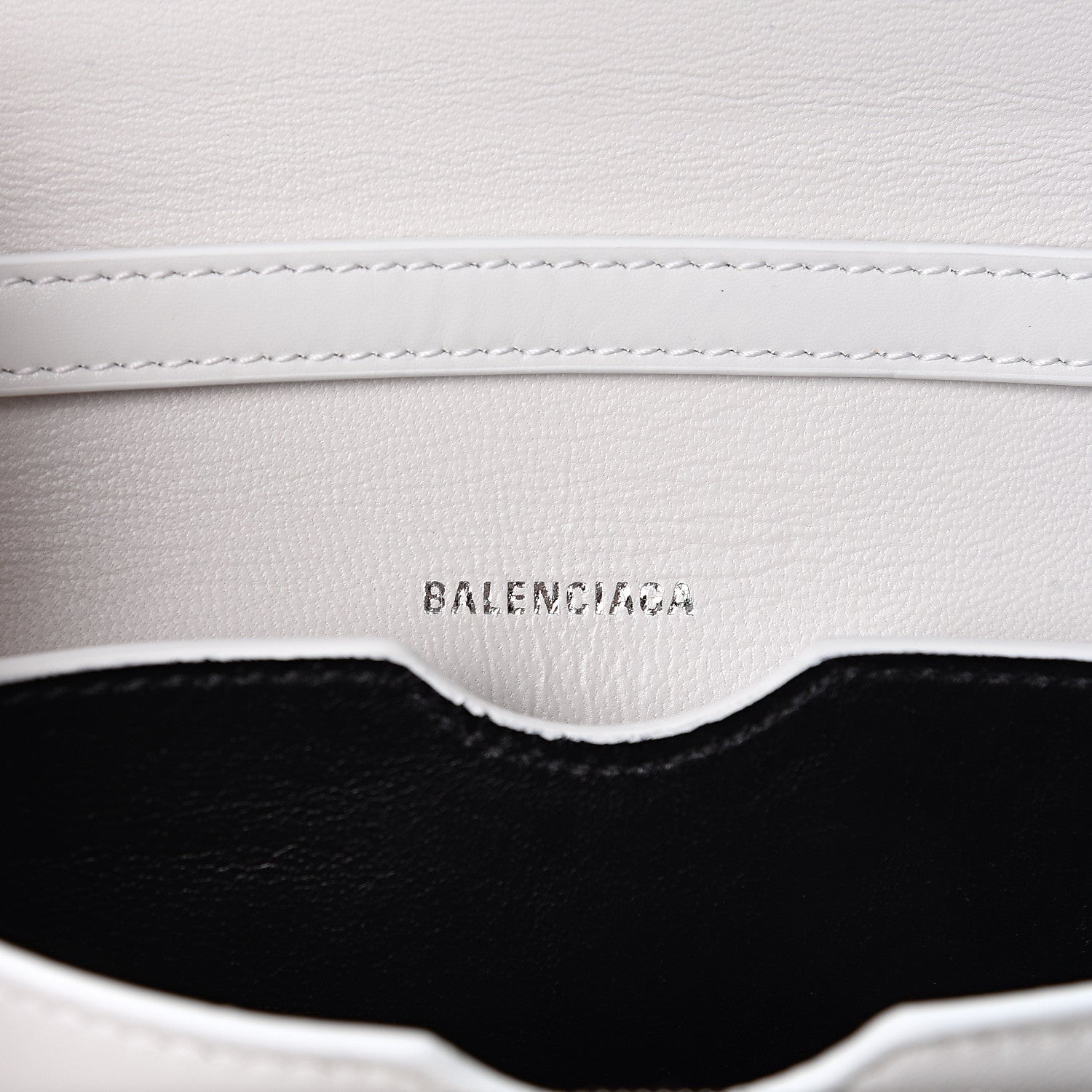 Balenciaga Shiny Box Calfskin Small B Bag White 5 of 8