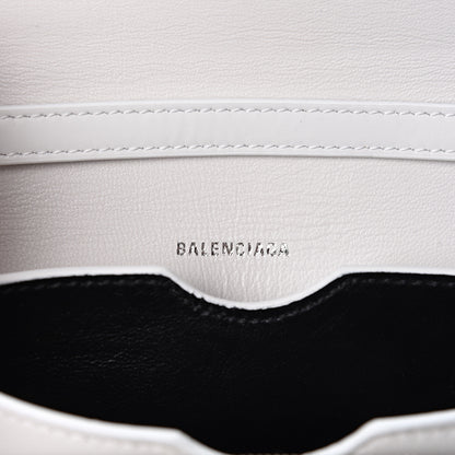Balenciaga Shiny Box Calfskin Small B Bag White 5 of 8