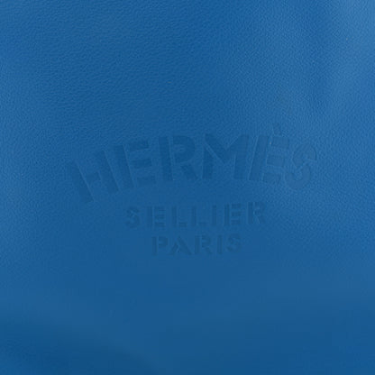 Hermes Cheri Calfskin Bridado Backpack Bleu Hydra 6 of 10