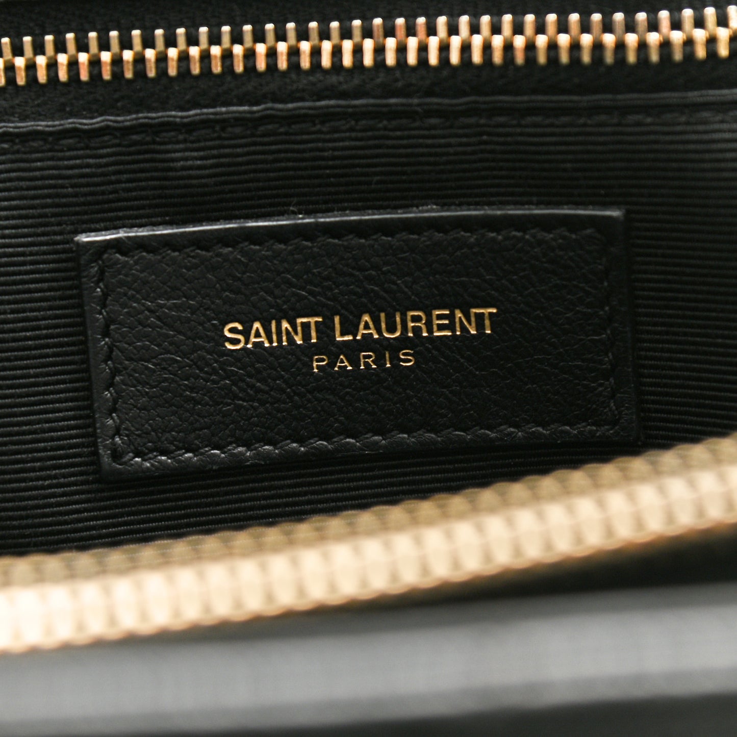 Grain De Poudre Matelasse Chevron Monogram Shopping Bag Black