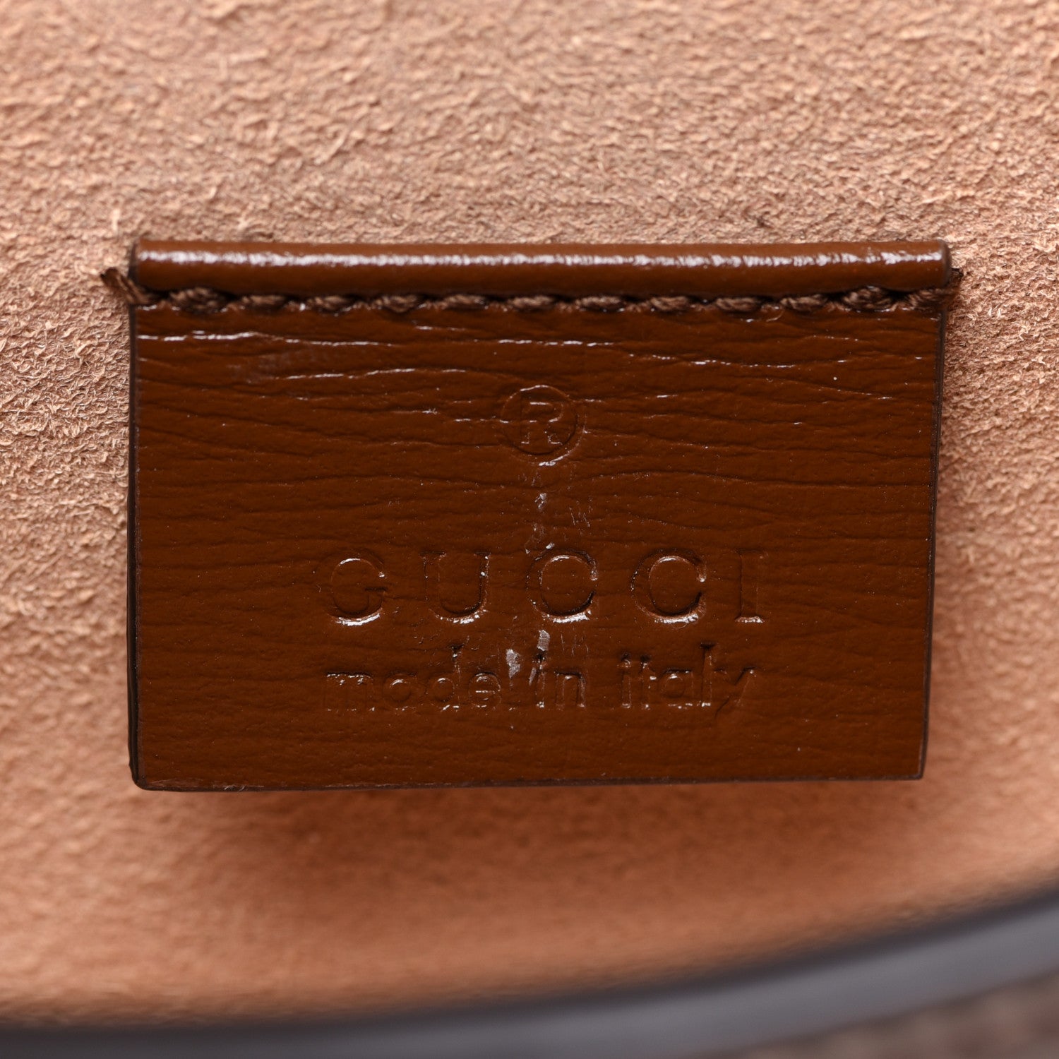 Gucci GG Supreme Monogram Mini Horsebit 1955 Shoulder Bag Beige Brown Sugar 6 of 10