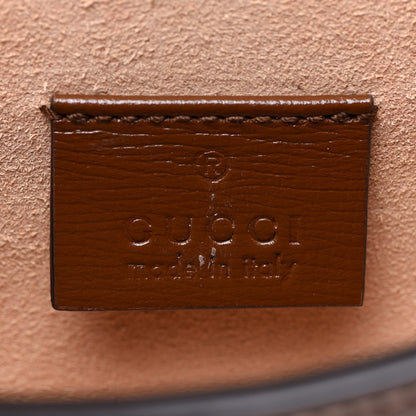 Gucci GG Supreme Monogram Mini Horsebit 1955 Shoulder Bag Beige Brown Sugar 6 of 10