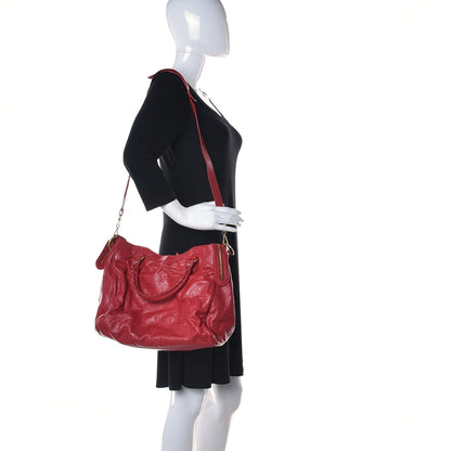 Balenciaga Agneau Classic Gold Hardware Velo Rouge Sapphire 2 of 9