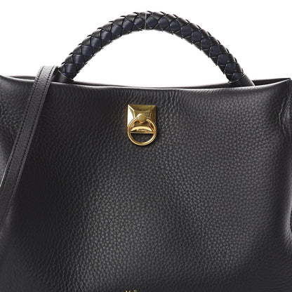Mulberry Heavy Grain Iris Tote Midnight Black 6 of 8