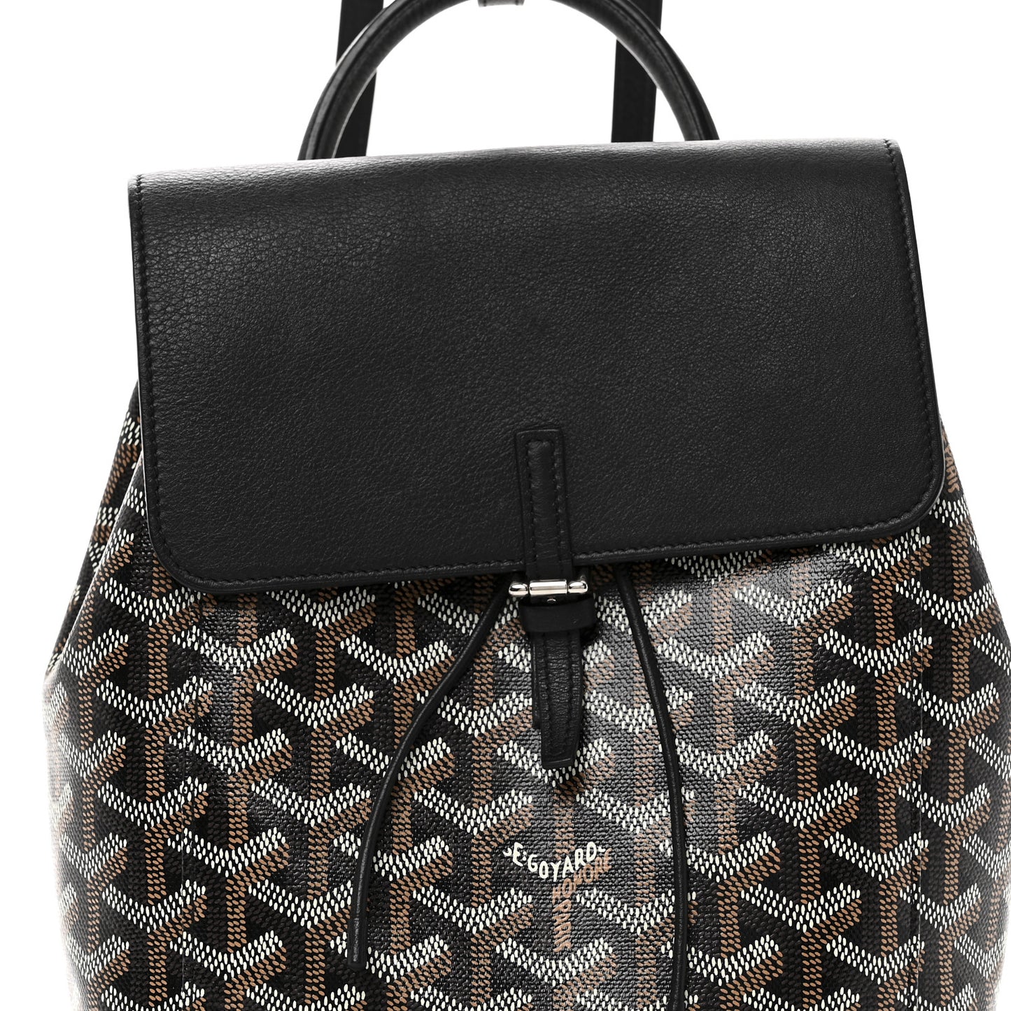 Goyardine Calfskin Mini Alpin Backpack Black