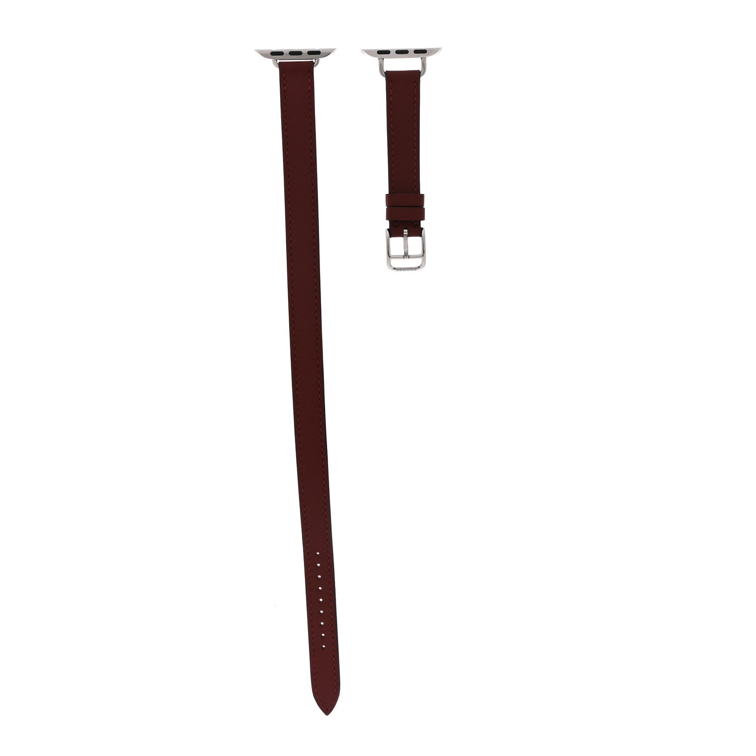 Hermes Swift 41mm Apple Watch Attelage Double Tour Band Rouge H 1 of 5