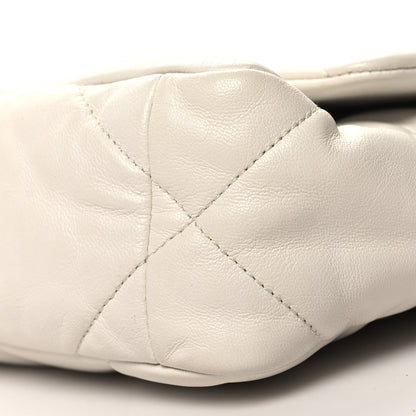 Chanel Lambskin Quilted Medium Chanel 19 Flap White 10 of 12