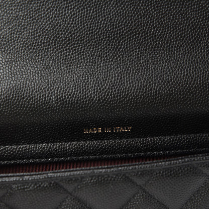 Chanel Caviar Quilted Flap Phone Holder With Chain Black 10 of 13