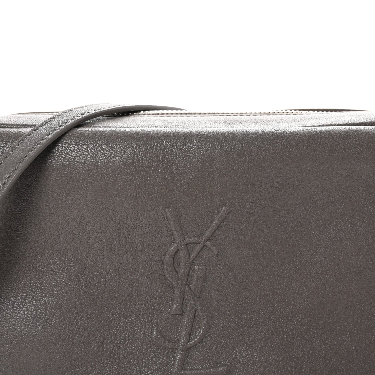 Saint Laurent Lambskin Monogram Small Lou Camera Bag Fog 7 of 9