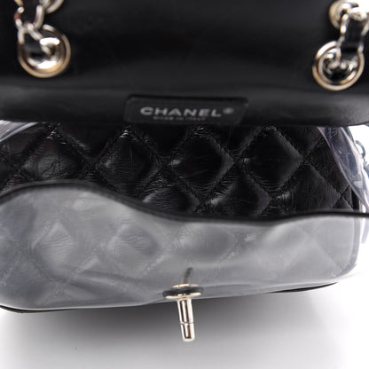 Chanel Crumpled Calfskin PVC Quilted Backpack Black 5 of 9