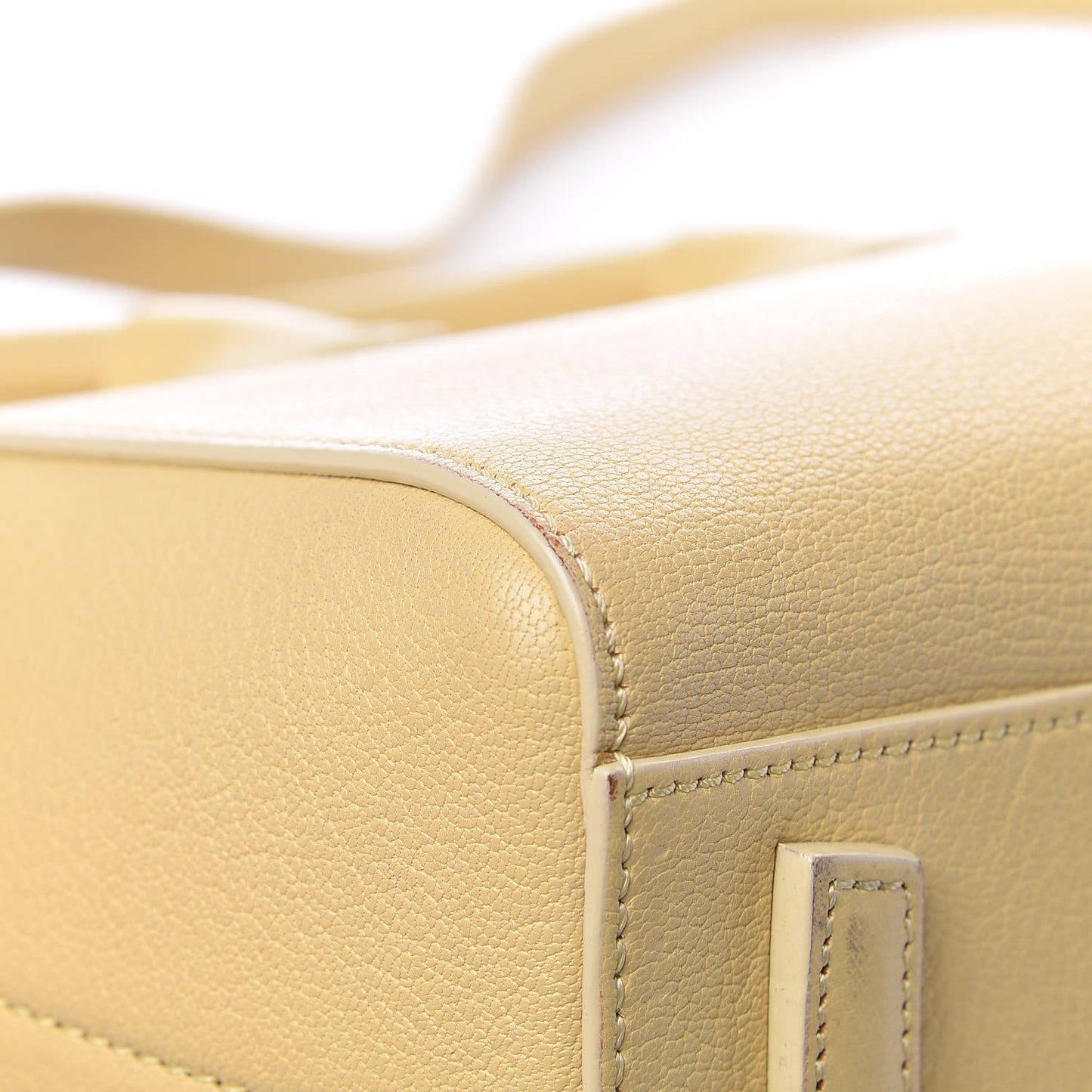 Sugar Goatskin Mini Antigona Yellow