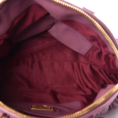 Miu Miu Nappa Matelasse Bauletto Top Handle Loto 5 of 9