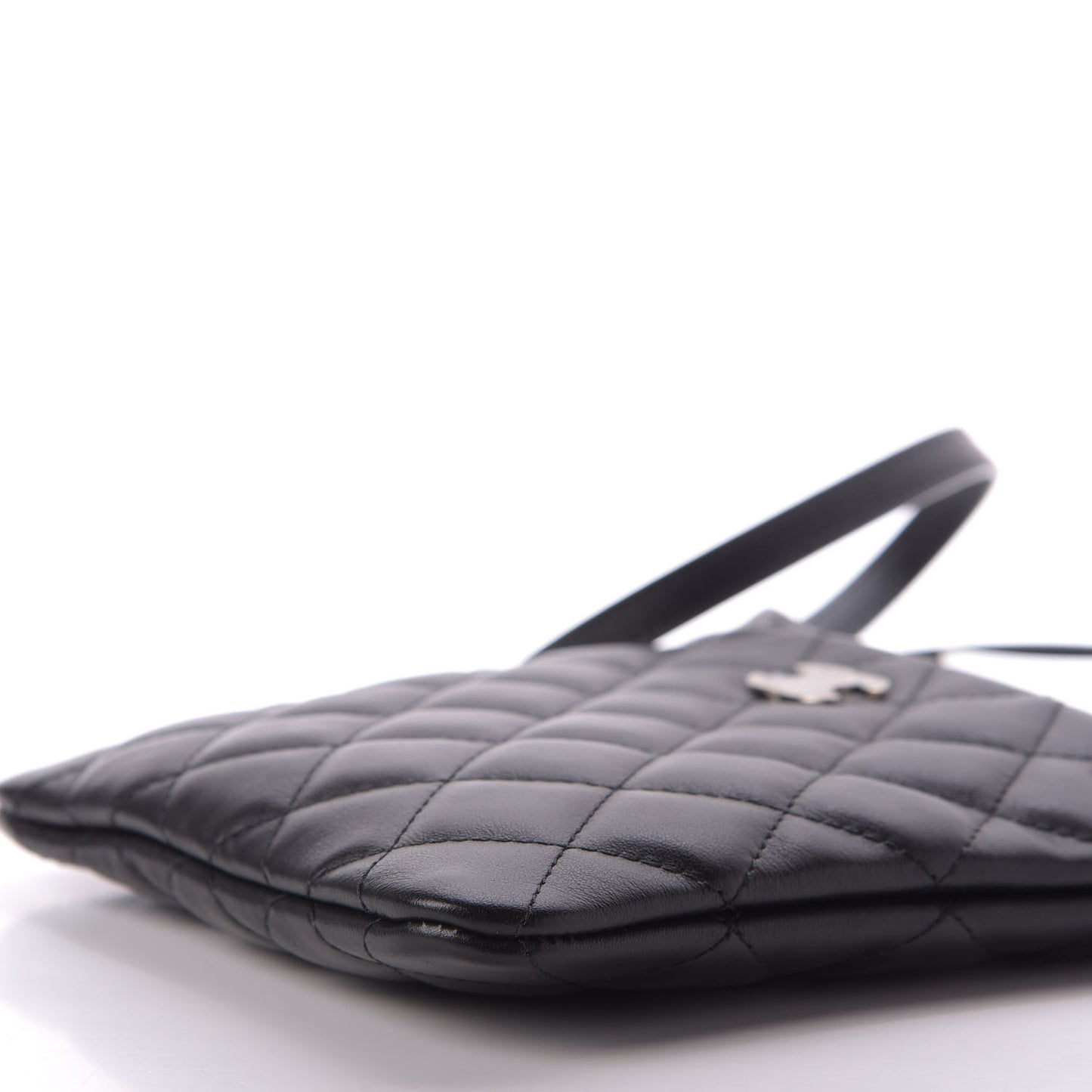 Lambskin Quilted Crossbody Bag Black