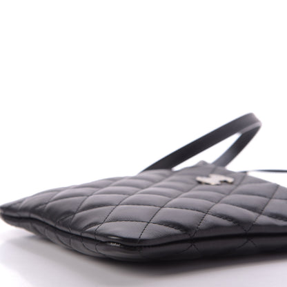 Chanel Lambskin Quilted Crossbody Bag Black 7 of 9