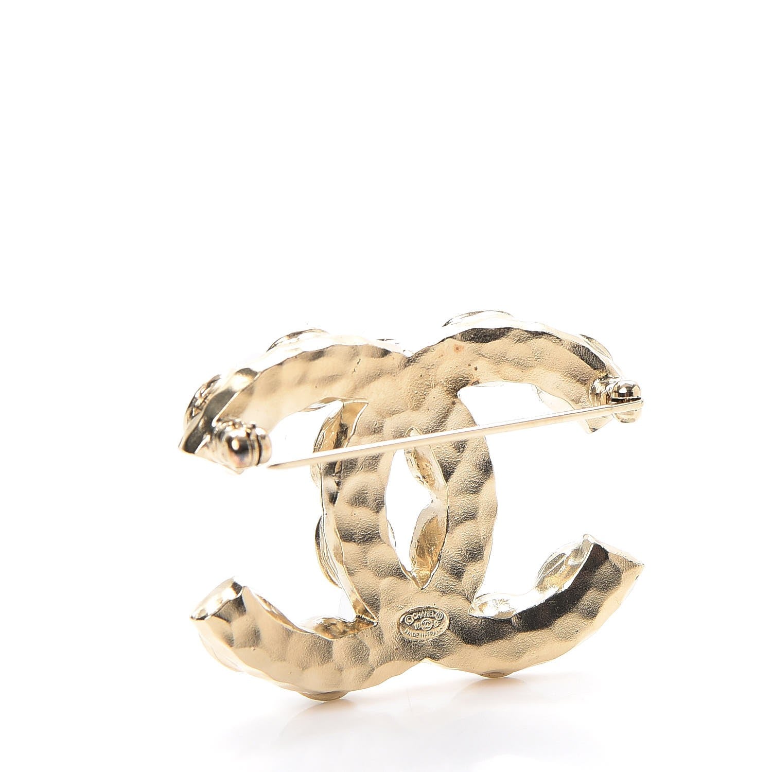 Chanel Resin CC Brooch Gold 3 of 5