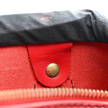 Louis Vuitton Epi Speedy 25 Castillan Red 7 of 19