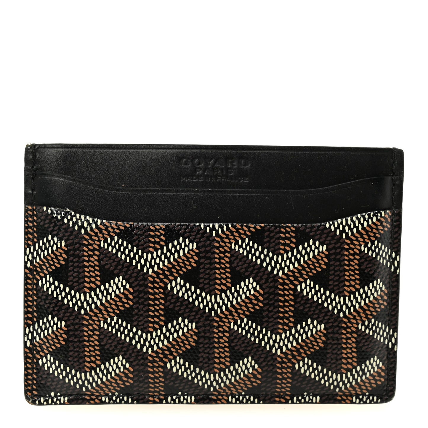 Goyardine Saint Sulpice Card Holder Black