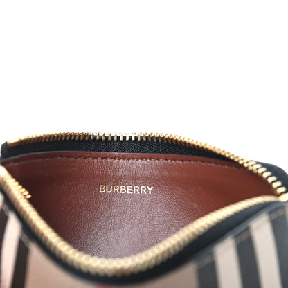 Burberry E-Canvas Calfskin Icon Stripe Zip Coin Case Archive Beige 6 of 6