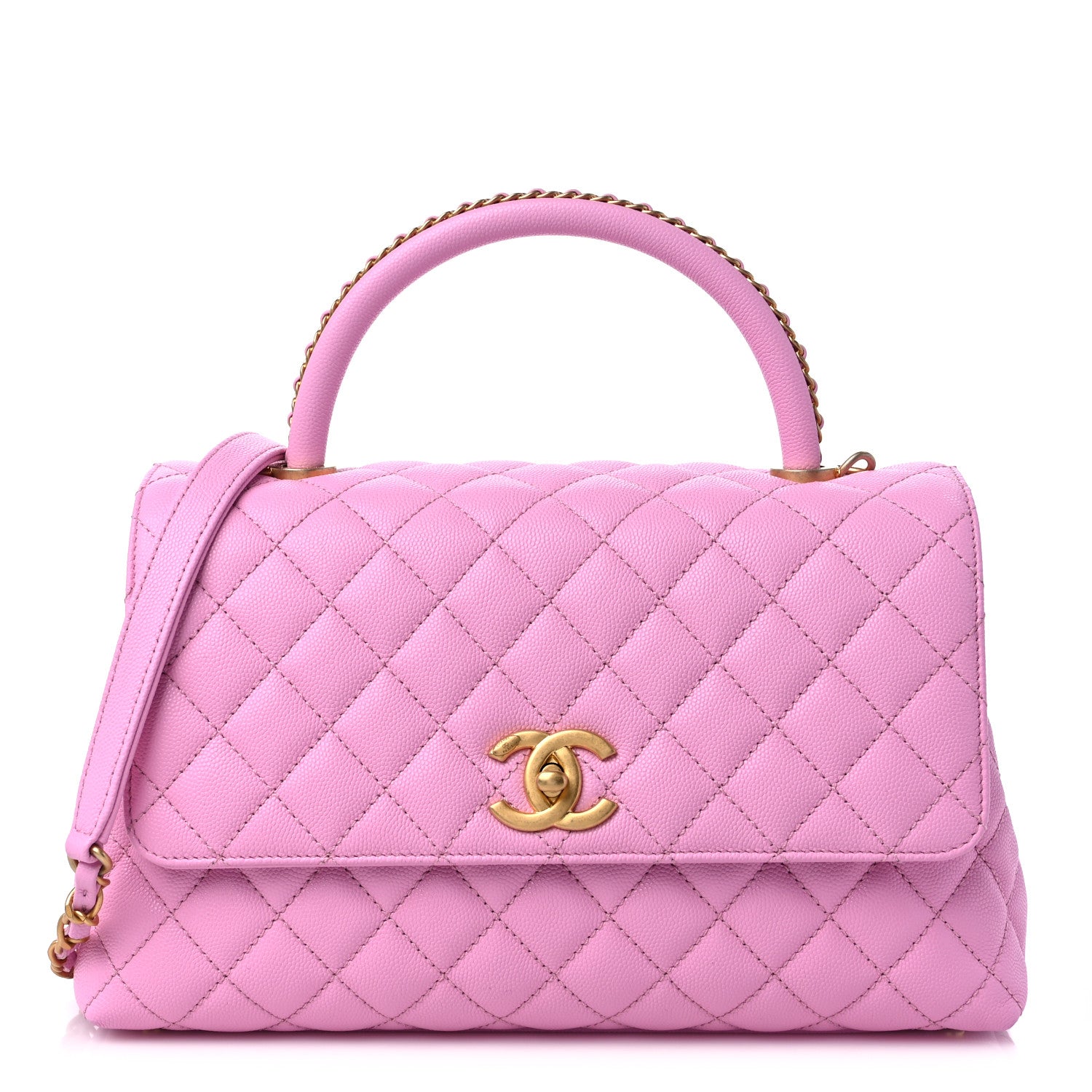 Chanel Caviar Quilted Small Coco Chain Handle Flap Lilas 1 of 10