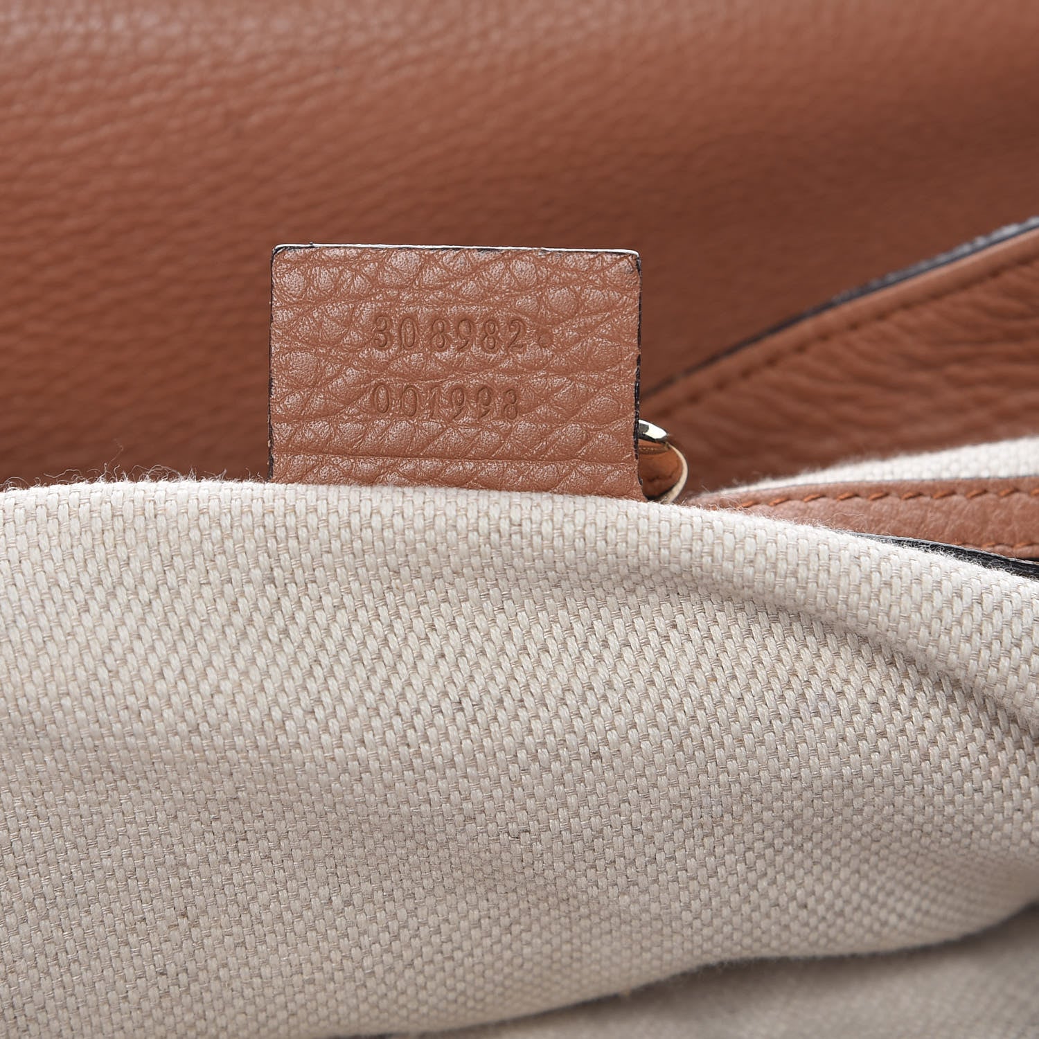 Gucci Pebbled Calfskin Medium Soho Chain Shoulder Bag Dusty Blush 7 of 15