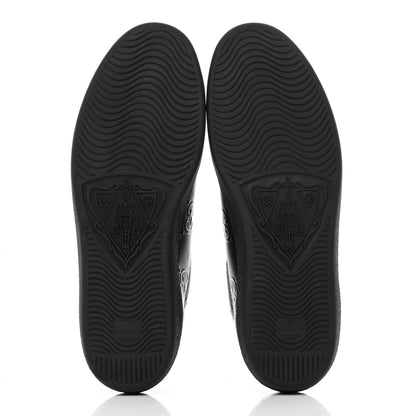 Gucci Calfskin GG Tennis Embossed Mens Ace Sneakers 11 Black 6 of 10