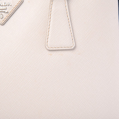 Prada Saffiano Small Galleria Double Zip Tote Bianco 13 of 14