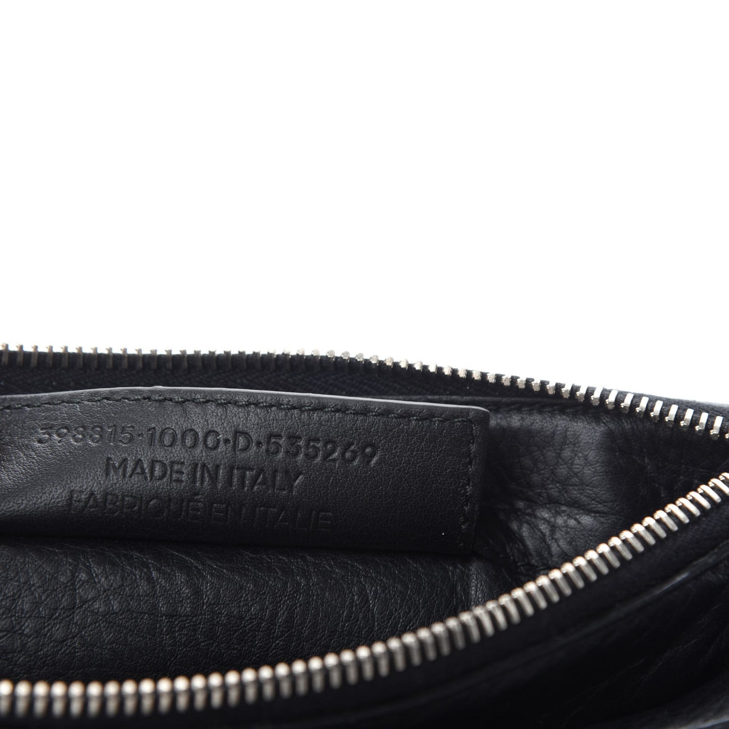 Veau Papier Triple XS Zip Around Crossbody Black