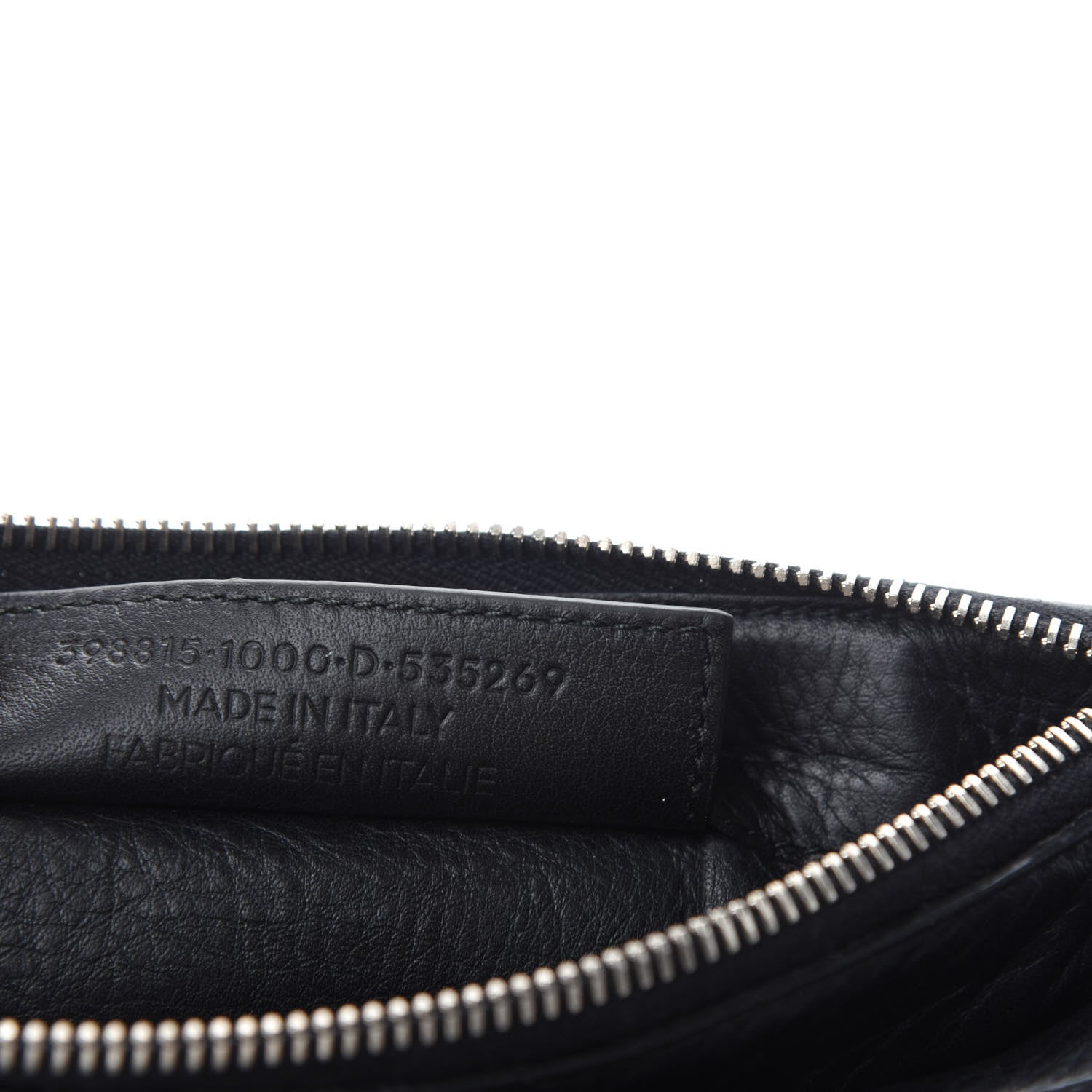 Balenciaga Veau Papier Triple XS Zip Around Crossbody Black 9 of 10