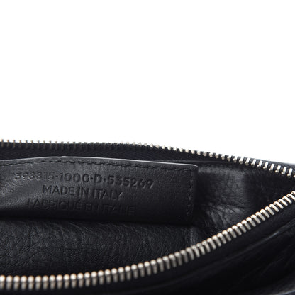 Balenciaga Veau Papier Triple XS Zip Around Crossbody Black 9 of 10